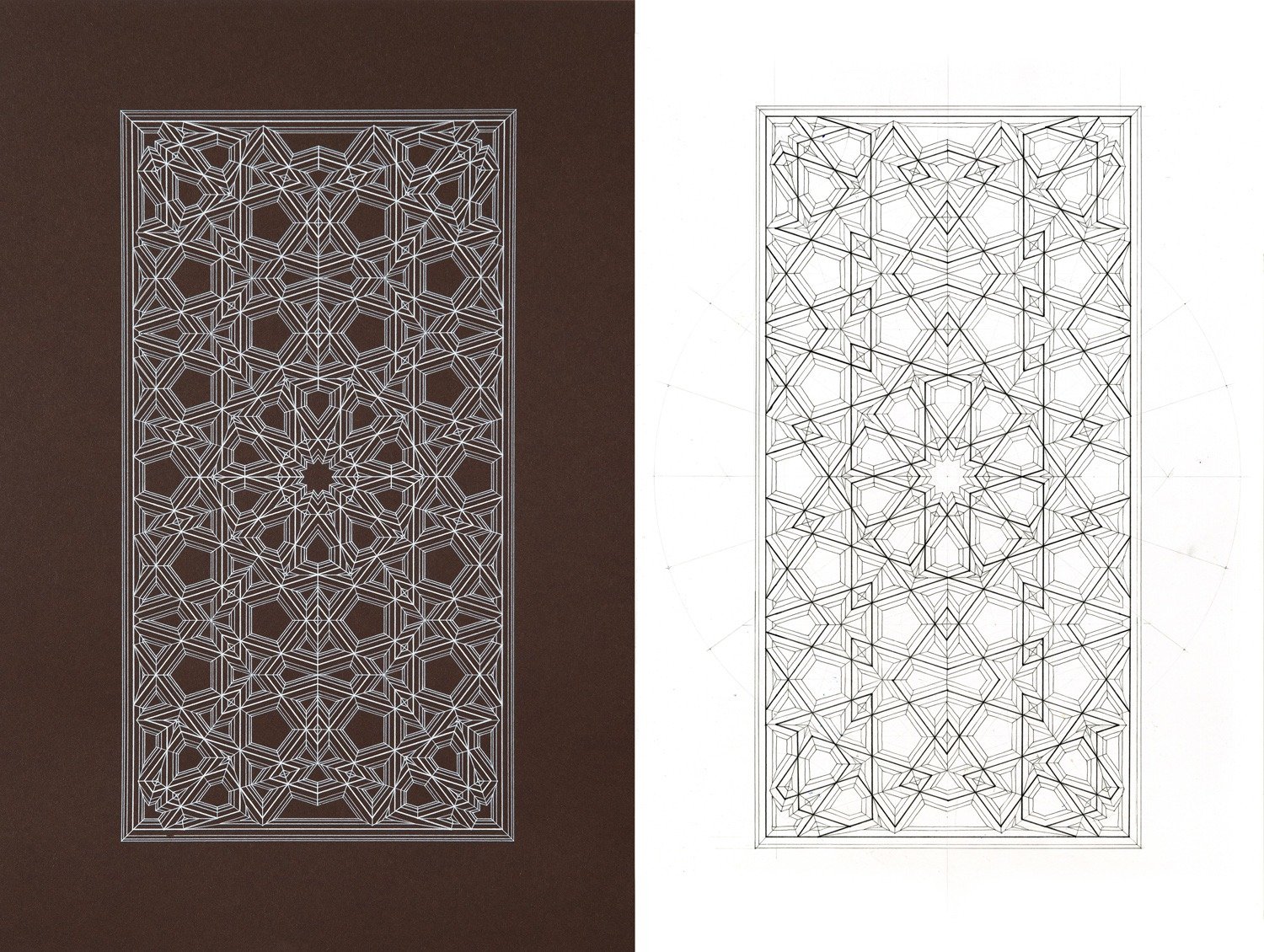 Compass and vellum